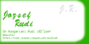 jozsef rudi business card